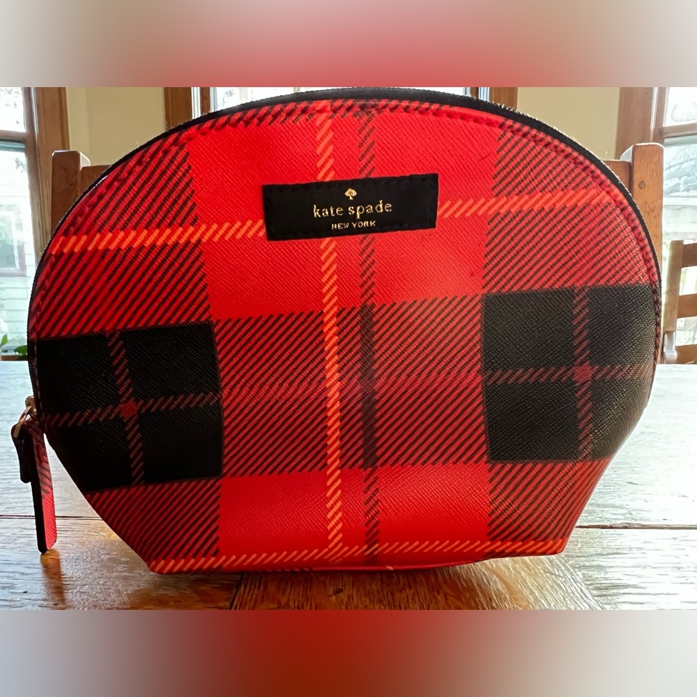 Kate Spade plaid pouch